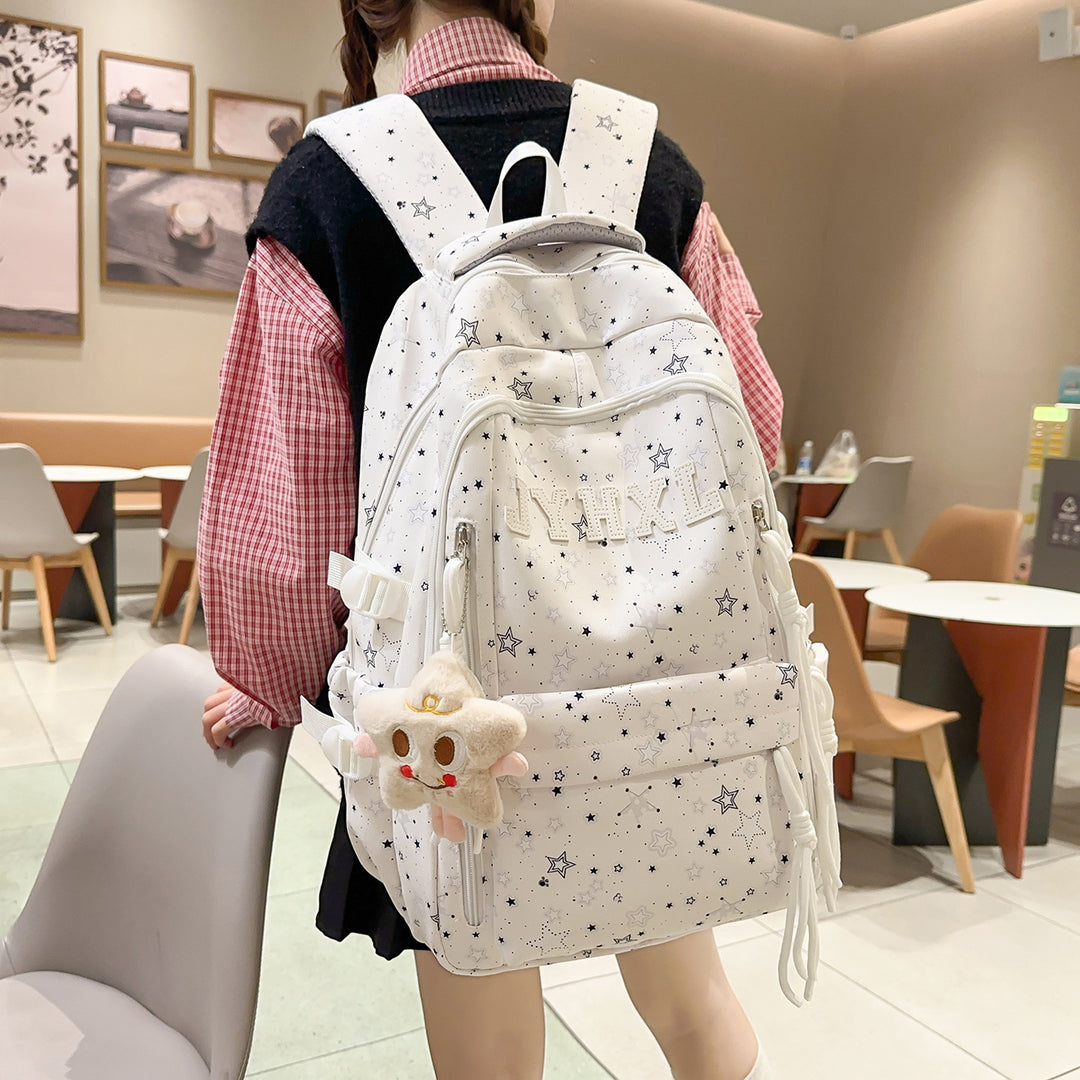 Stylish Star-Printed Backpack Stornfield 1791205378