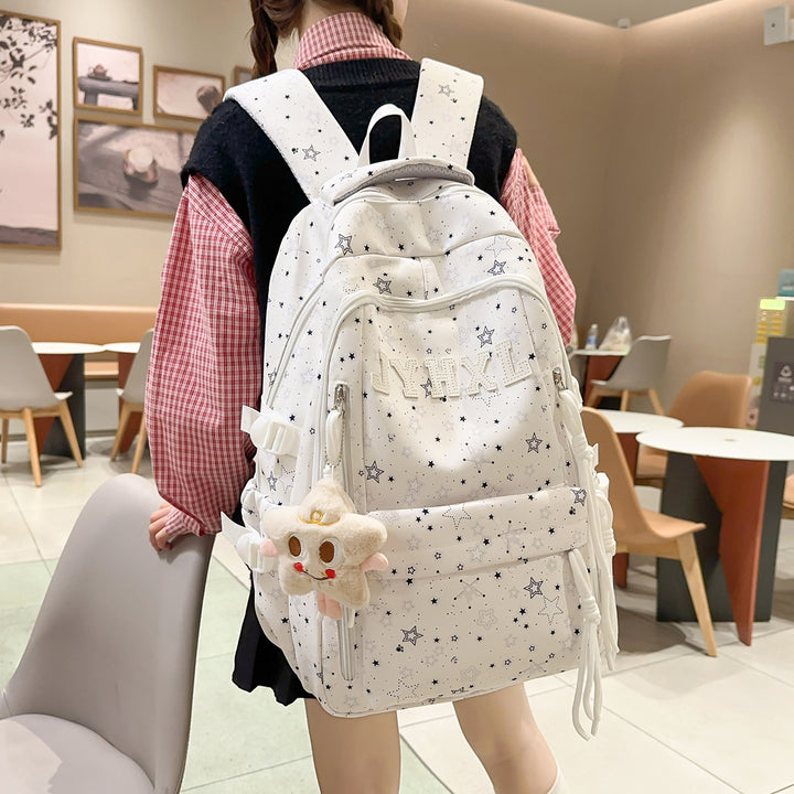 Stylish Star-Printed Backpack Stornfield 1791205378
