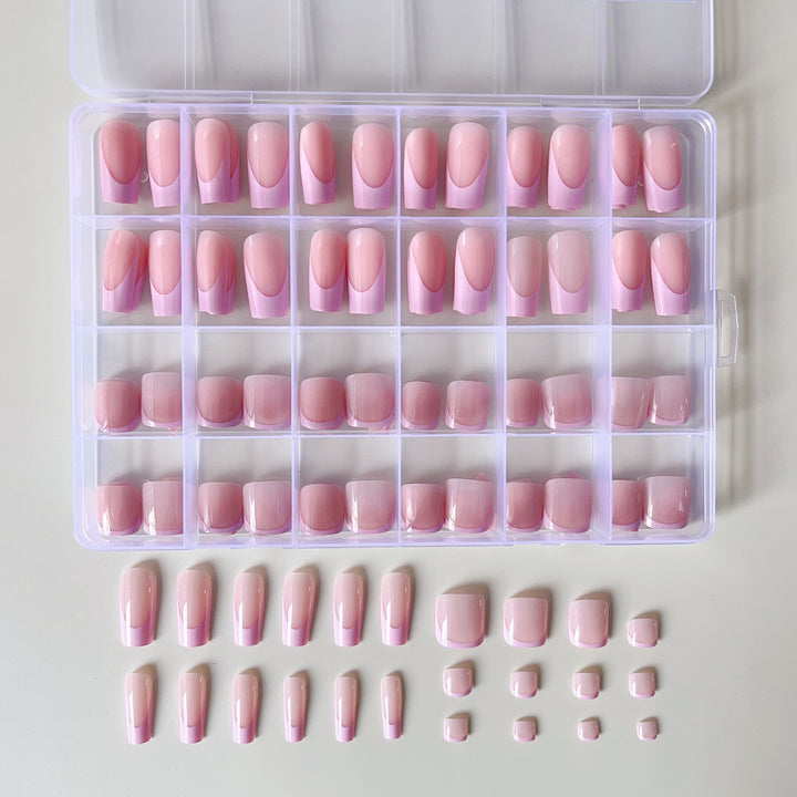 Artificial nail set with elegant gradient and high-gloss surface Stornfield