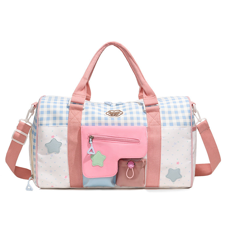 Playful Patterned Carryall Duffle Bag Stornfield