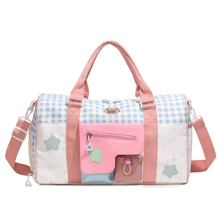 Playful Patterned Carryall Duffle Bag Stornfield