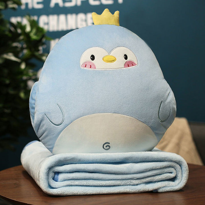 Plush carrot cushion and blanket set Stornfield