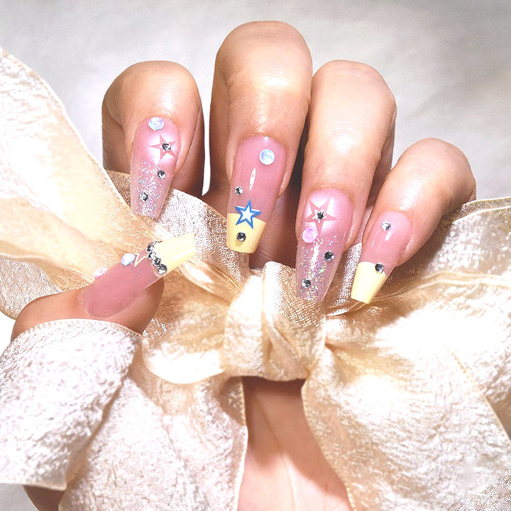 Festive Candy Cane Themed Press-On Nail Set Stornfield