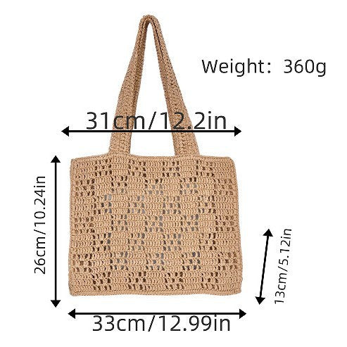 Braided Tote Bag Made of Natural Material Stornfield