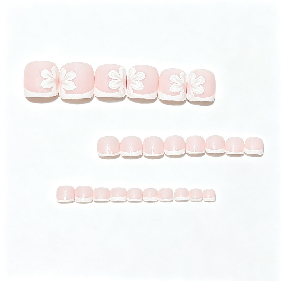 Elegant French Tip Pedicure Set Stornfield