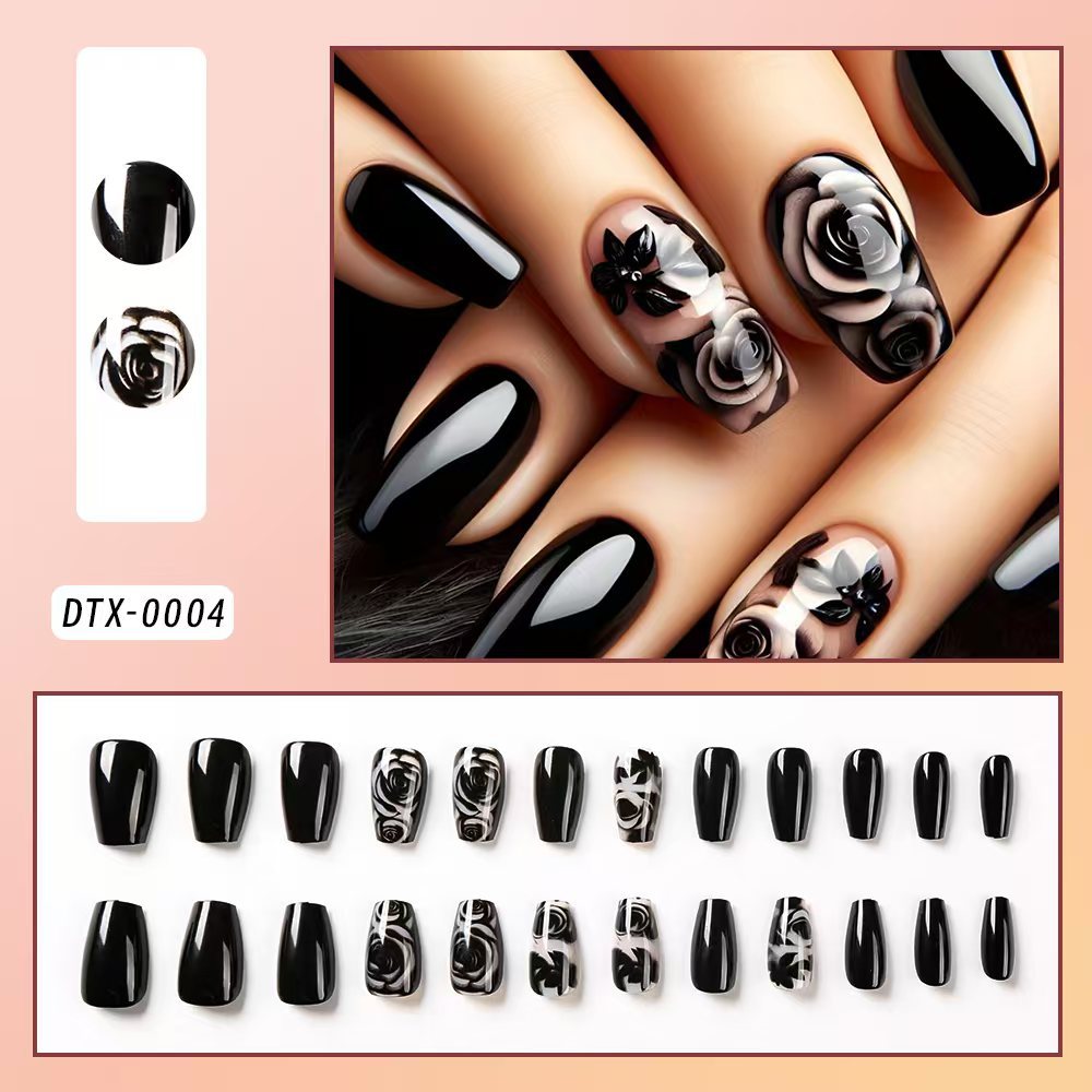 Festive Candy Cane Themed Press-On Nail Set Stornfield