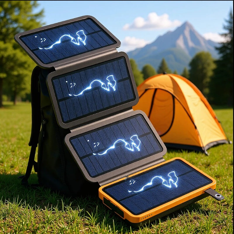 Solar Charger with Foldable Design by Stornfield