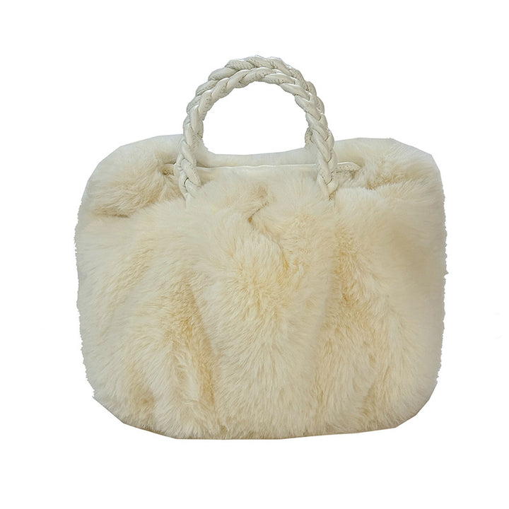 Plush Faux Fur Tote Bag
