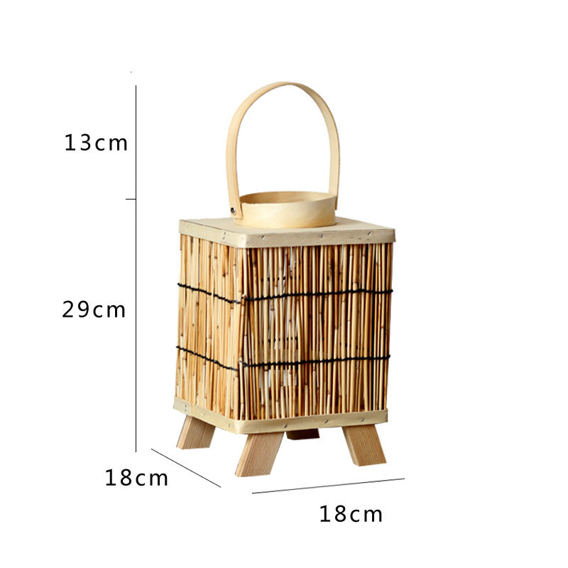 Artificial Rattan Lantern Stornfield
