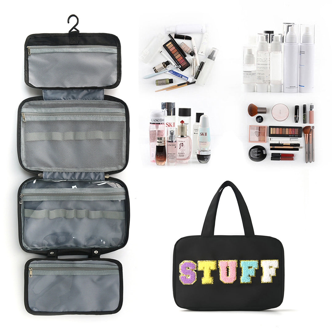 Multifunctional Cosmetic Organizer Bag with Hanging Design Stornfield