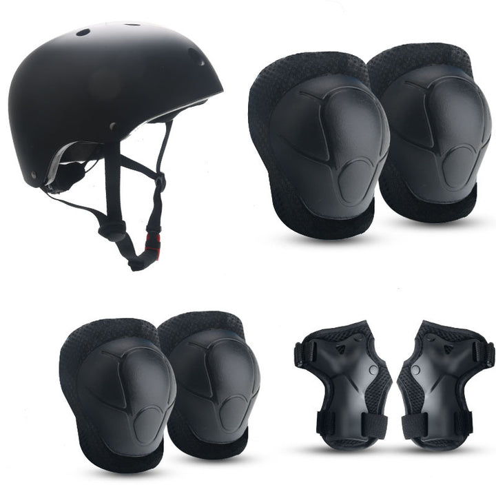 Children's Colorful Safety Helmet and Protective Gear Set Stornfield