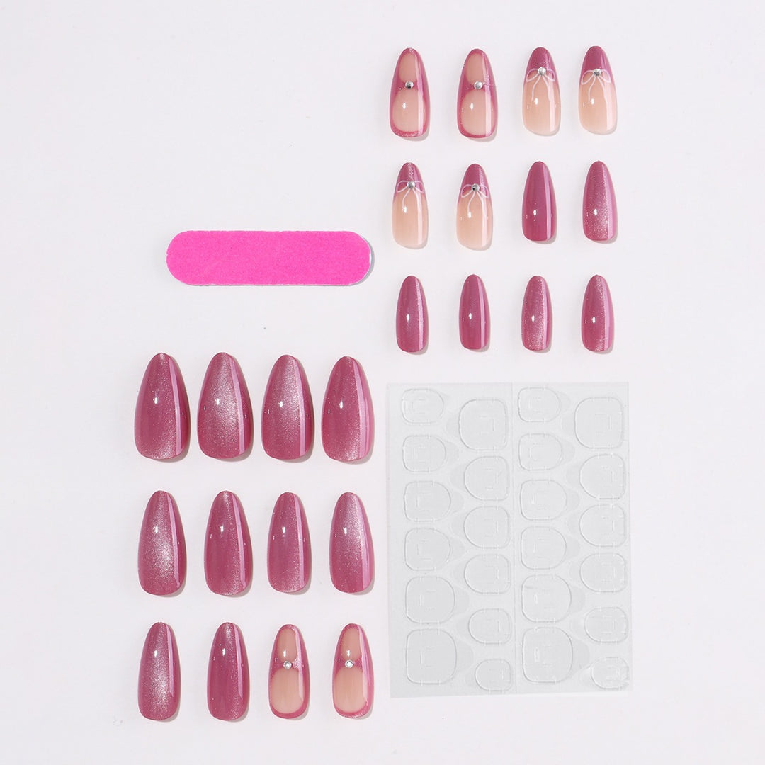 Elegant artificial nails with glitter accents Stornfield