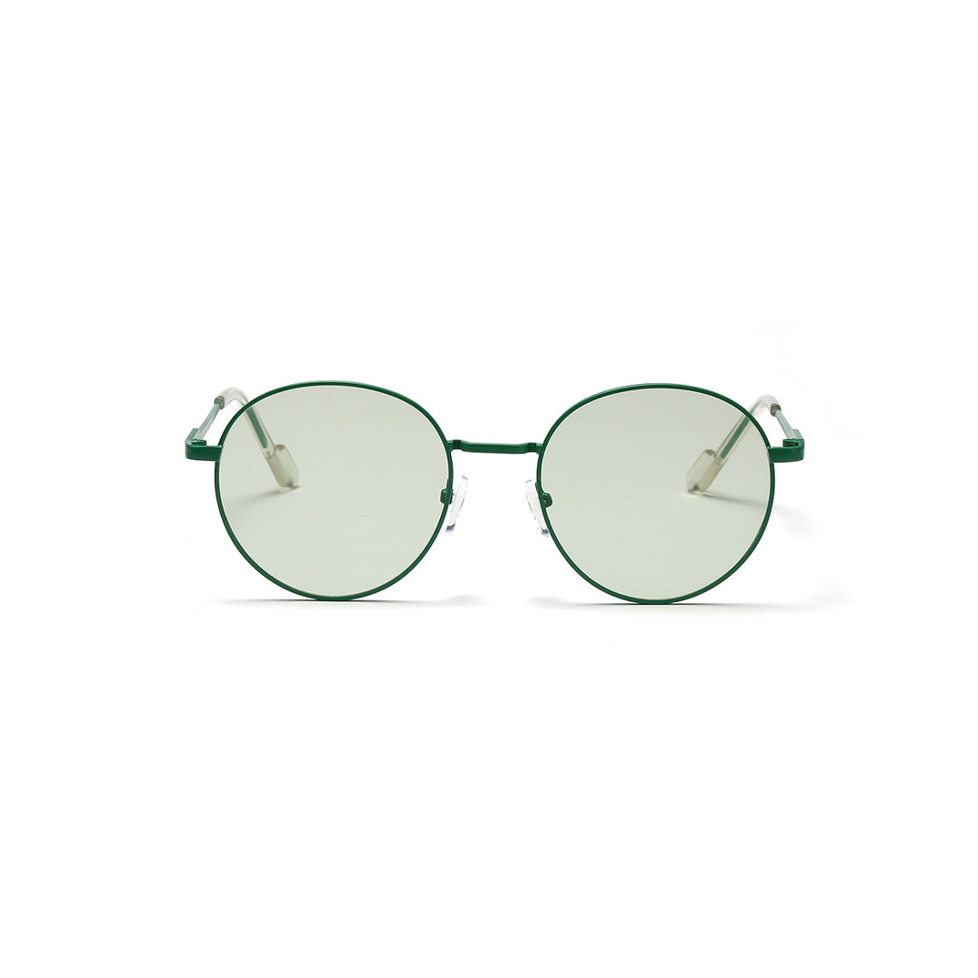 Women round sunglasses with luxurious metal frame and UV protection Stornfield