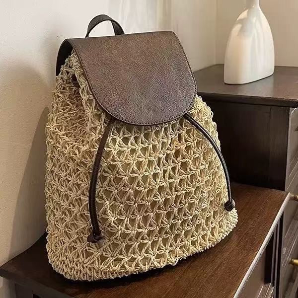 Handcrafted backpack bag made of natural material Stornfield