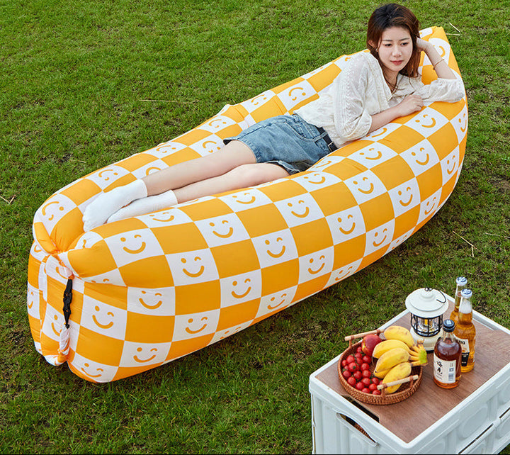 inflatable outdoor air lounger with heavy-duty oxford fabric and rapid-fill valve Stornfield