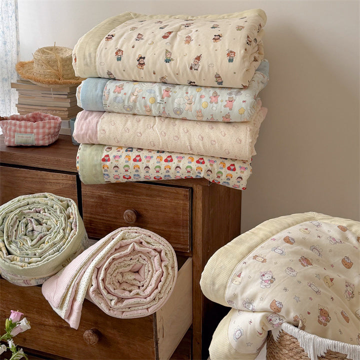 Women’s children's duvet with playful doll pattern Stornfield