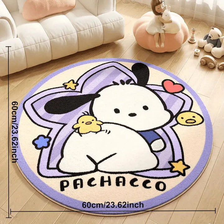 Cartoon-Themed Plush Area Rug