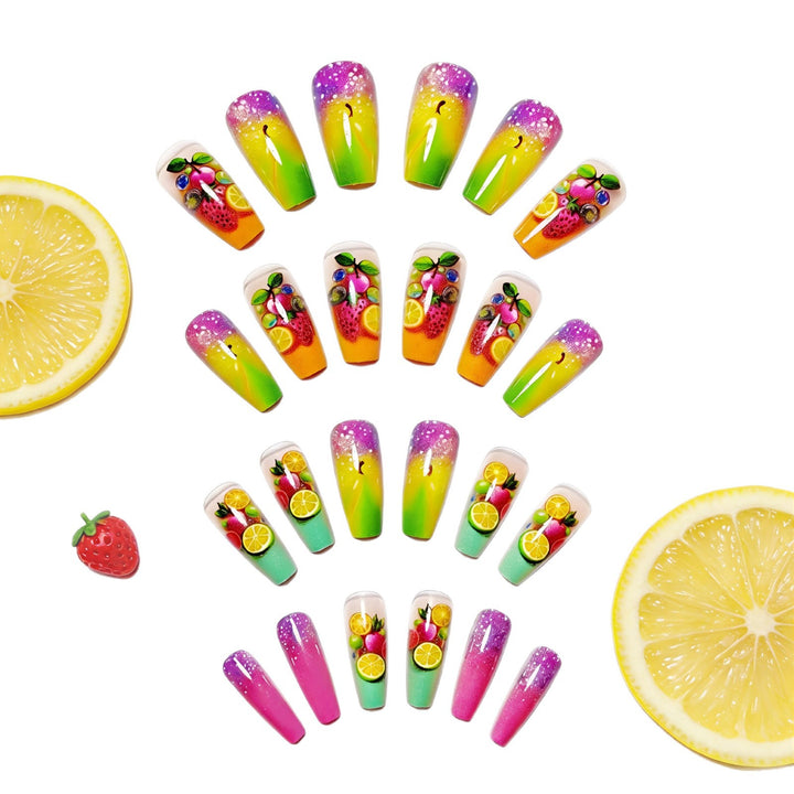 Creative nail art with fruity 3D design Stornfield