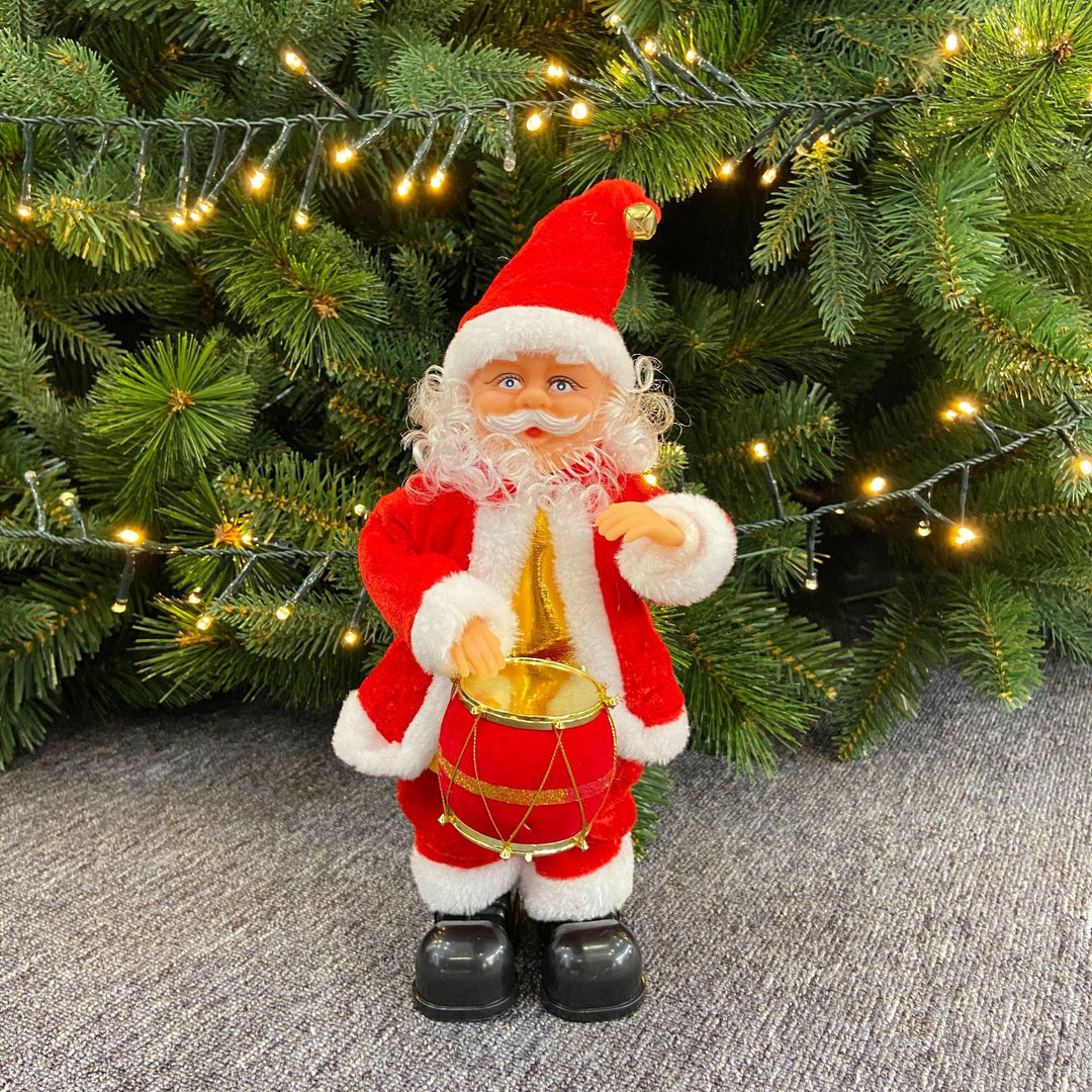 Cute Santa Claus with Christmas greeting sign Stornfield