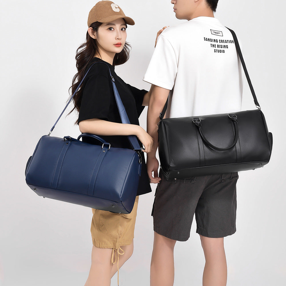 Premium Leather Travel Duffel Bag Stornfield