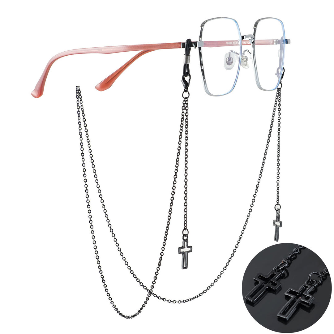 Dual Cross Pendant Eyewear Chain Stornfield