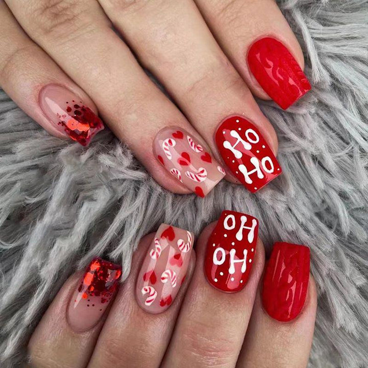 Artistic Winter-Themed Nail Art Stornfield