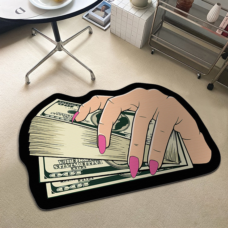 Money-Themed Floor Mat
