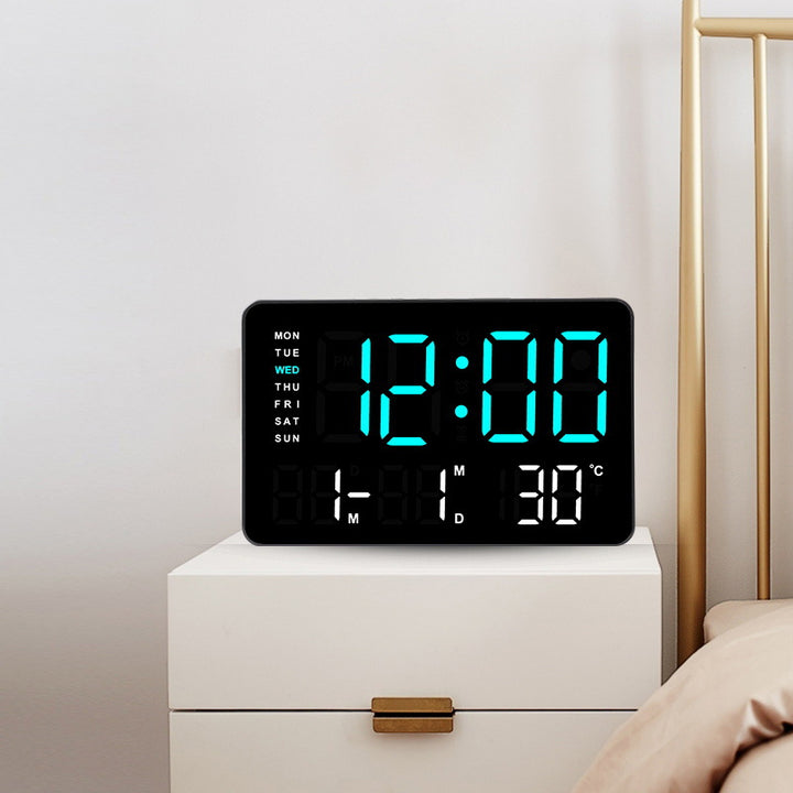 Digital function alarm clock with large LED display Stornfield