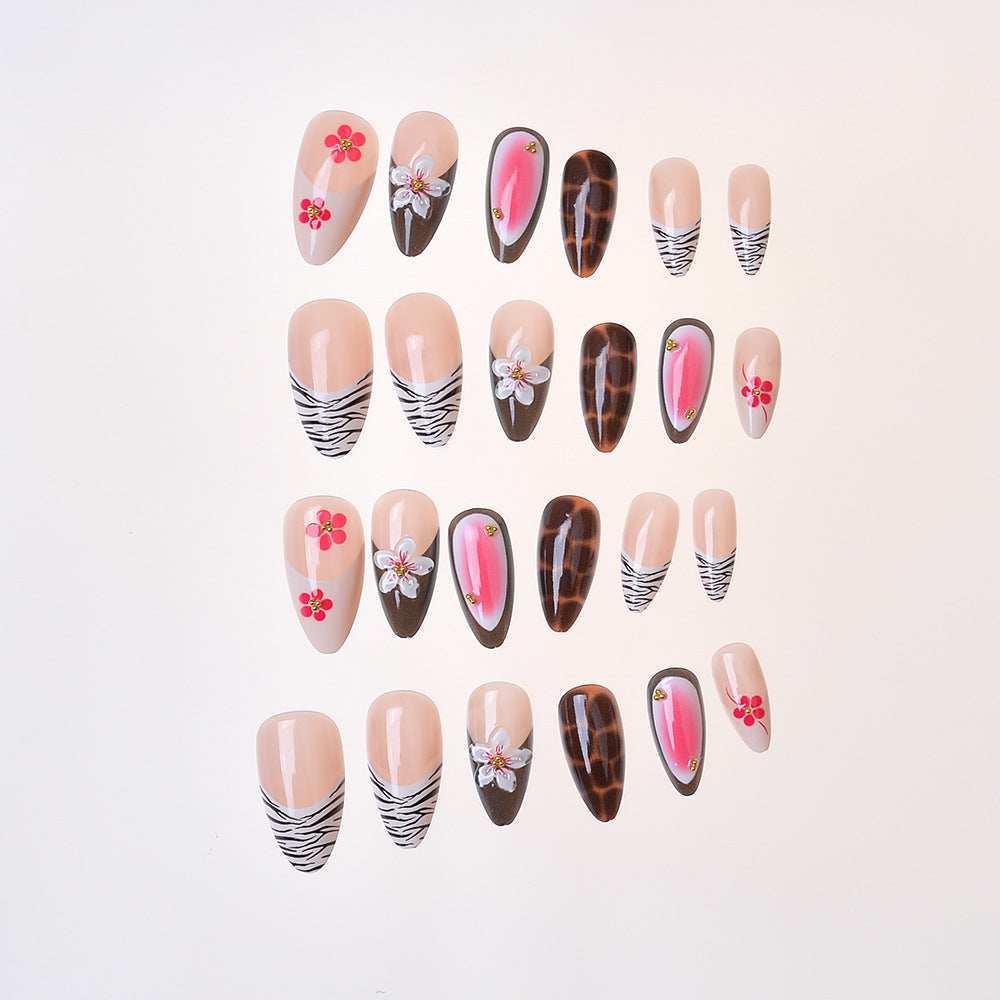 Decorative Floral Press-On Nail Set Stornfield 1787294384