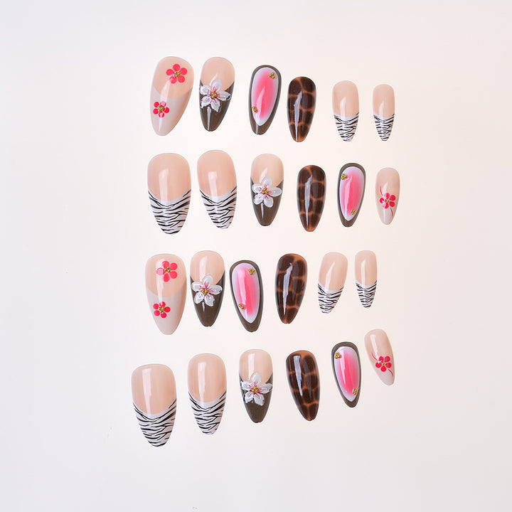 Decorative Floral Press-On Nail Set Stornfield 1787294384