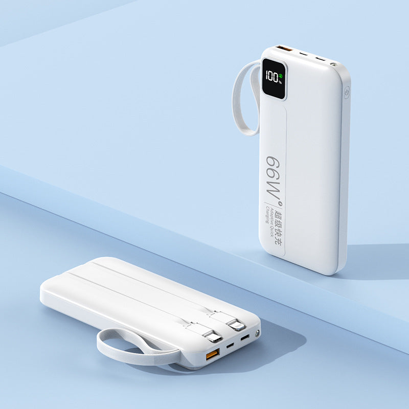 High-performance power bank with integrated charging cables and digital display Stornfield