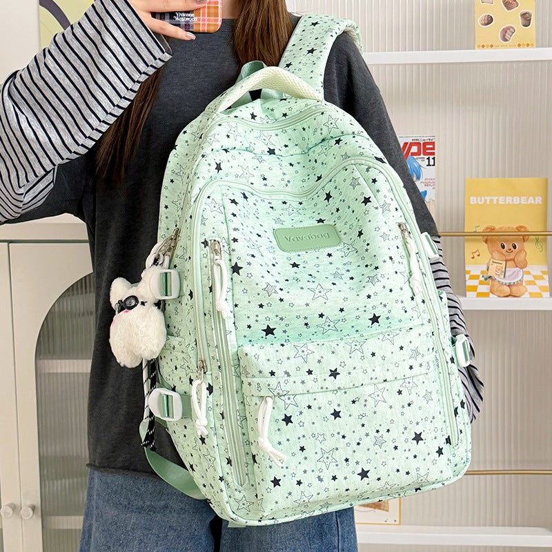 Lightweight Star-Patterned Backpack Stornfield