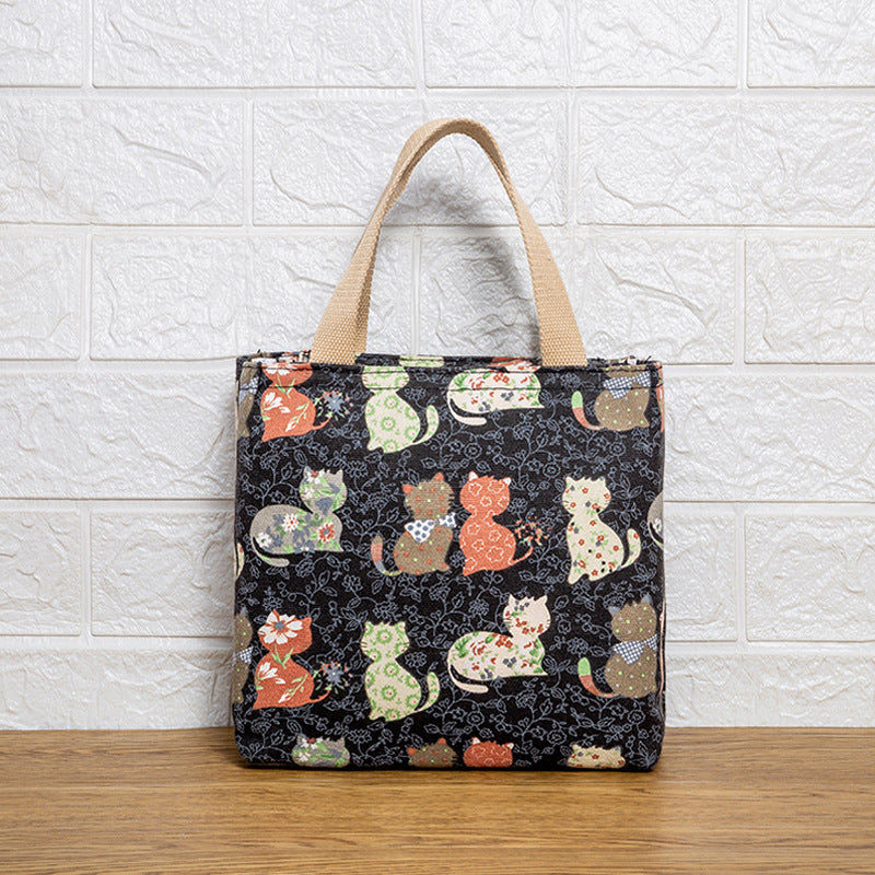 Cute Cat Print Tote Bag Stornfield