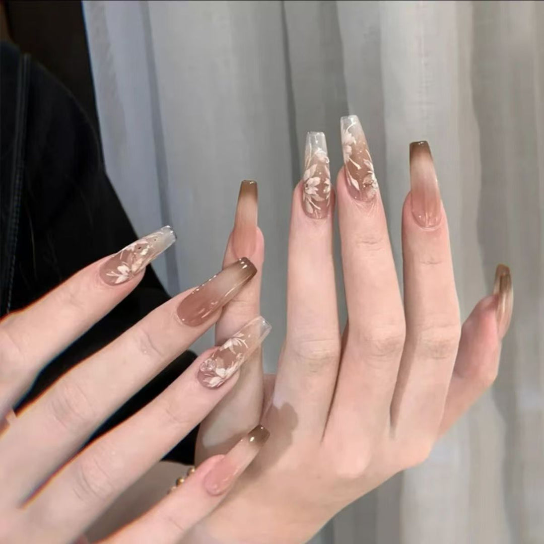 Floral Ombre Press-On Nail Set Stornfield