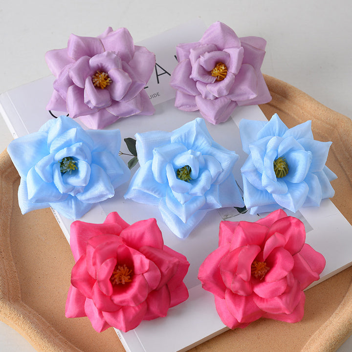 Elegant Fabric Flower Hair Clusters