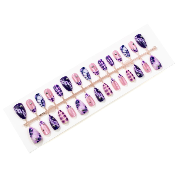 Elegant Decorative Press-On Nail Set Stornfield