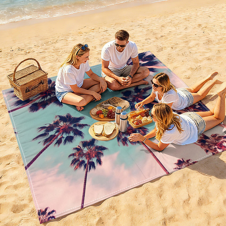 Mandala Design Beach Mat Stornfield