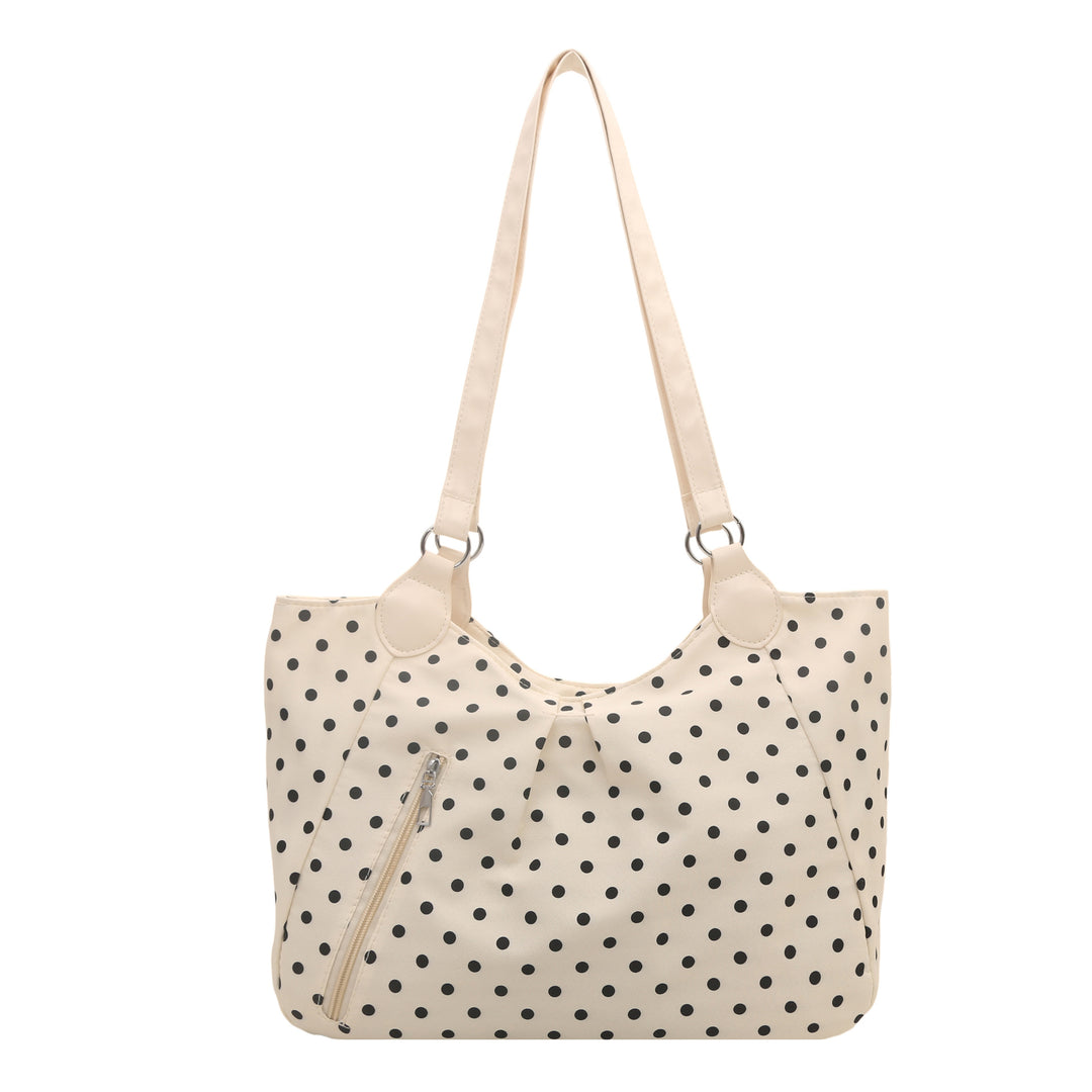 Stylish Polka Dot Shoulder Tote