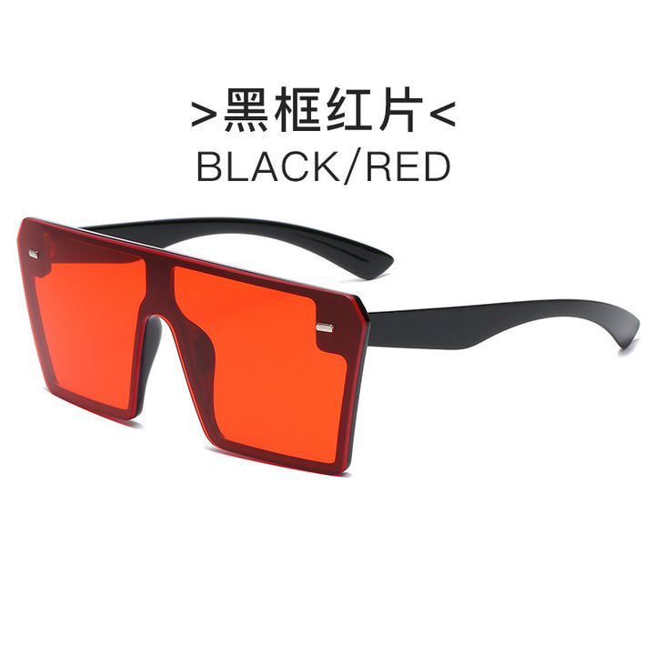 Women's futuristic sunglasses with oversized rectangular frame Stornfield
