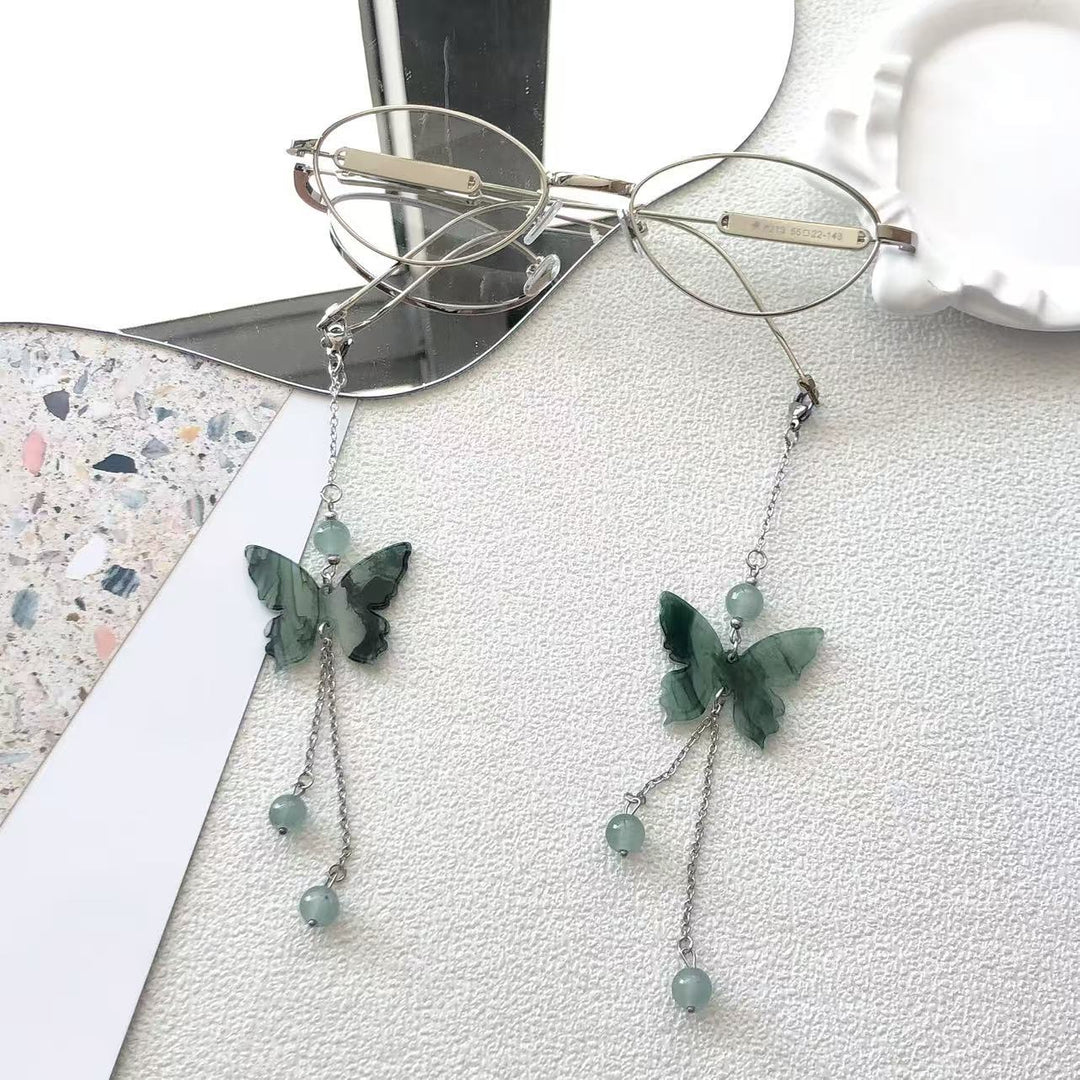 Elegant Butterfly Dangle Eyewear Chain Stornfield