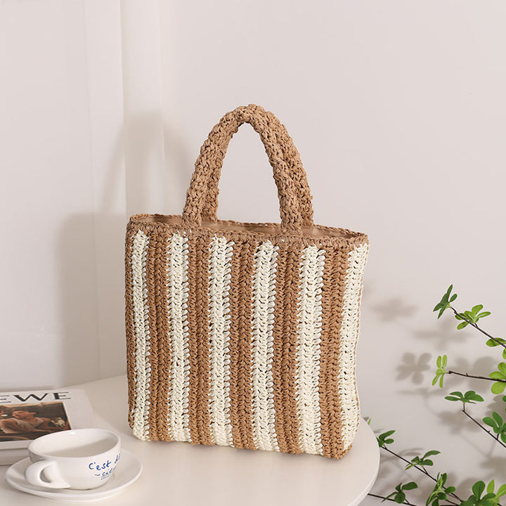 Fashionable basket bag with textured fold design Stornfield