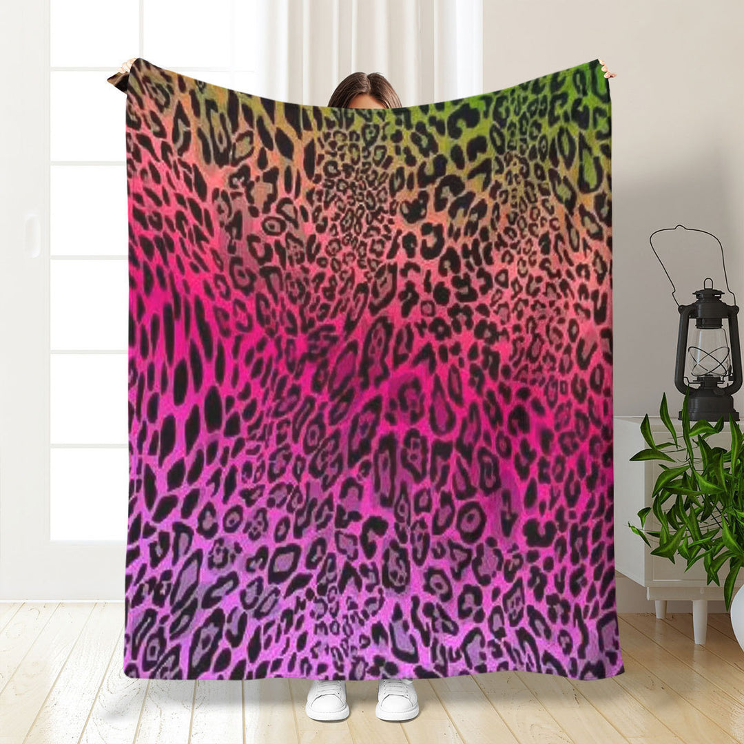 Artistic Leopard Print Throw Blanket