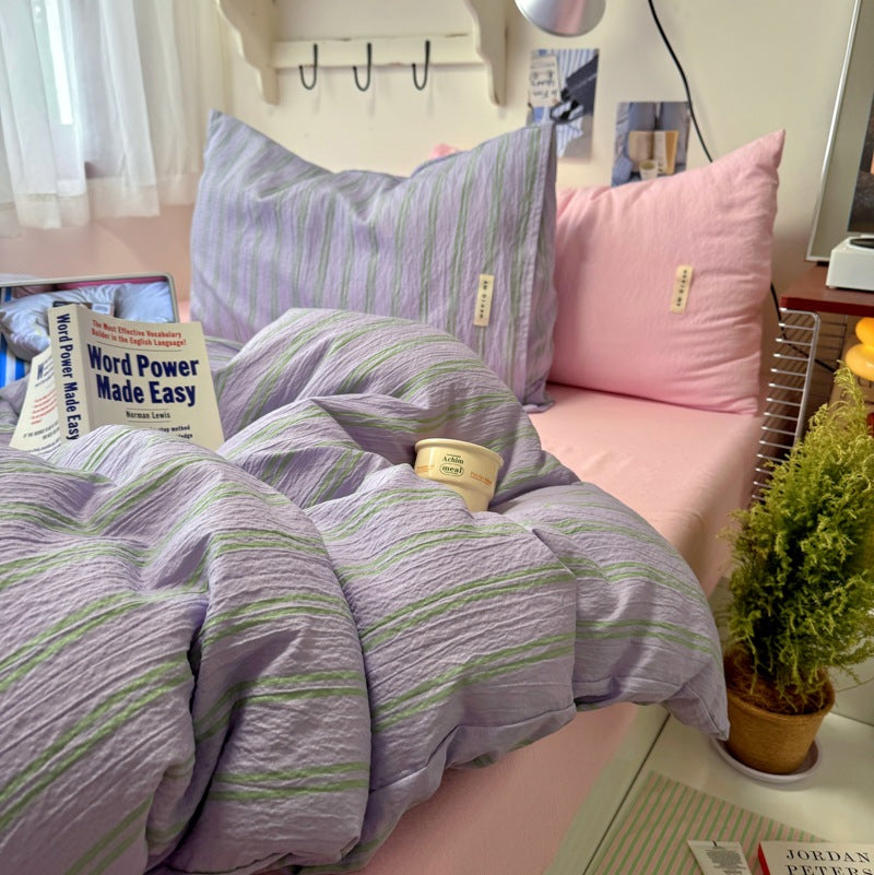 Striped Cozy Duvet Cover Set