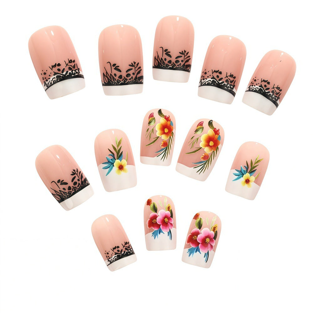 Exquisite artificial nails with floral patterns Stornfield