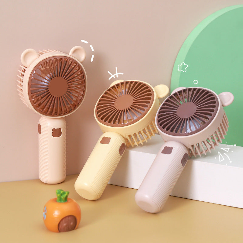 Women’s portable hand-held fan in cute bear design Stornfield