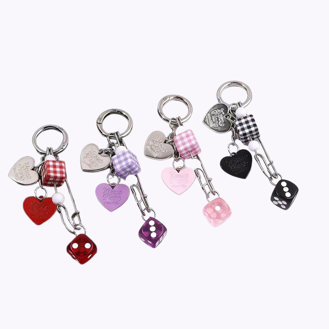 Playful Dice-Inspired Keychain Stornfield