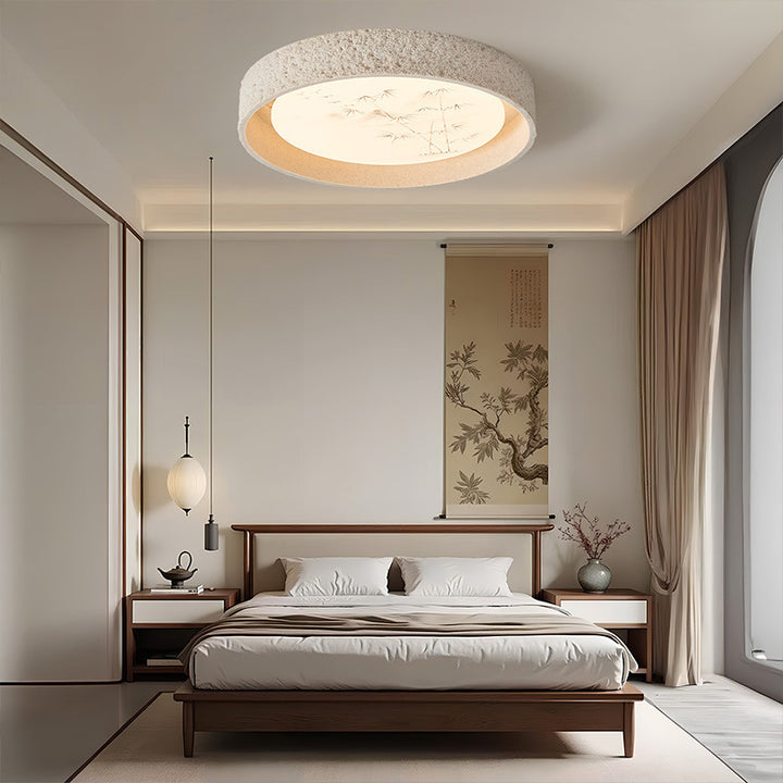 Modern Stone Mixture Ceiling Light