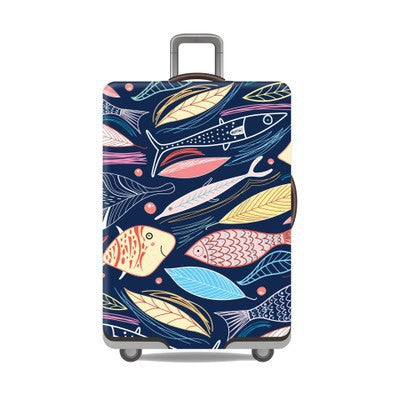 Tropical Leaf Print Hard Shell Luggage Stornfield