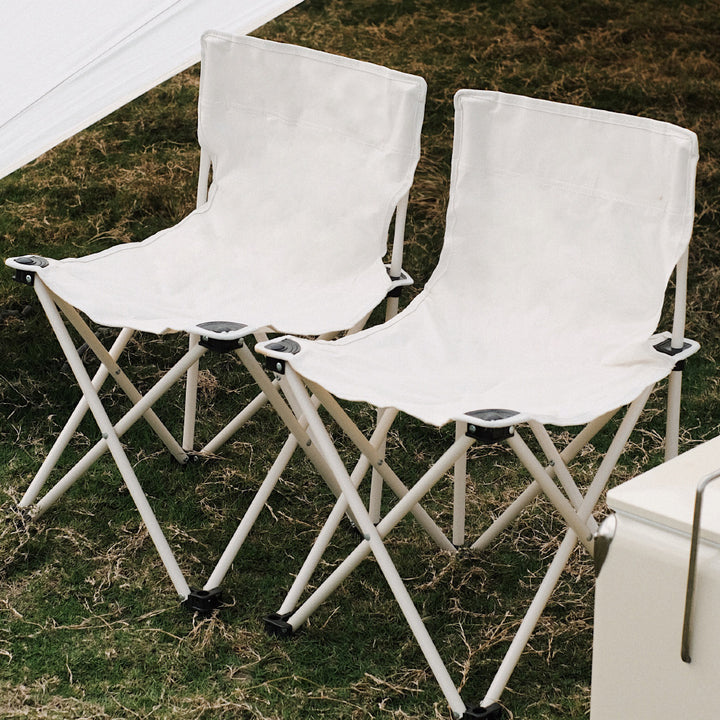 Folding chair with ergonomic backrest and sturdy frame Stornfield