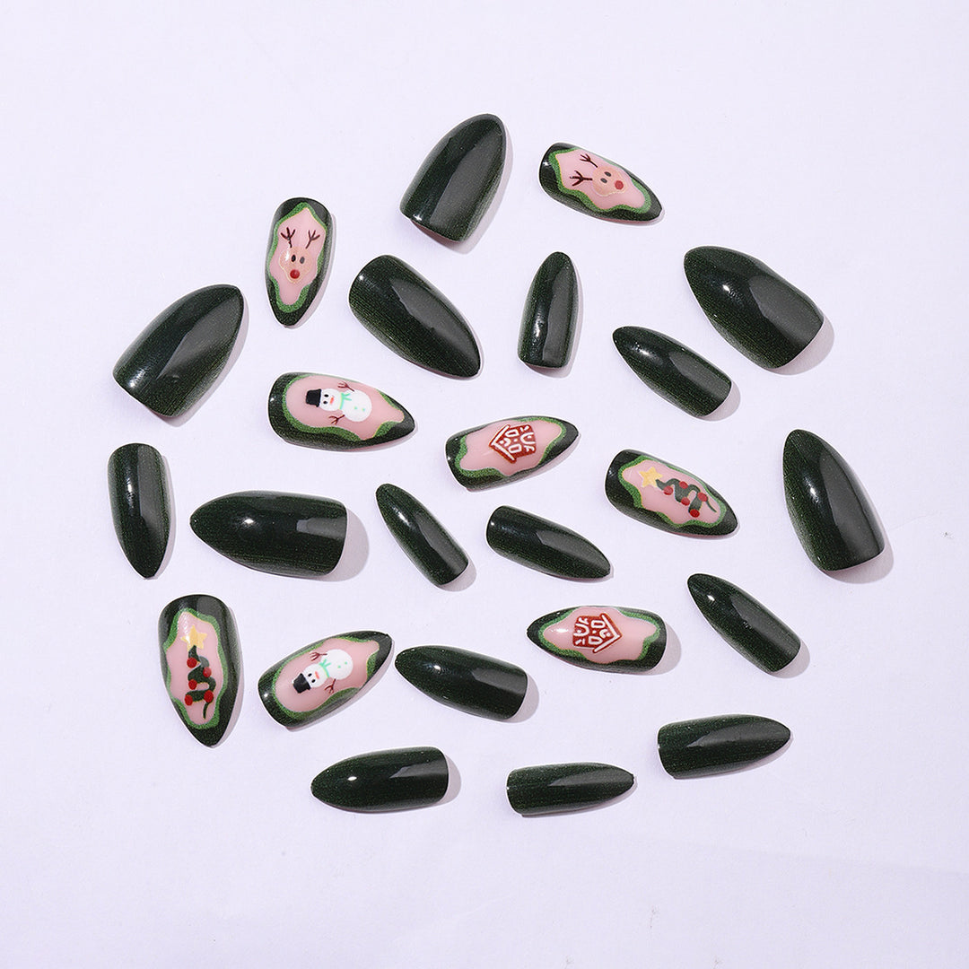 Creative nail set with festive Christmas motifs and shine Stornfield